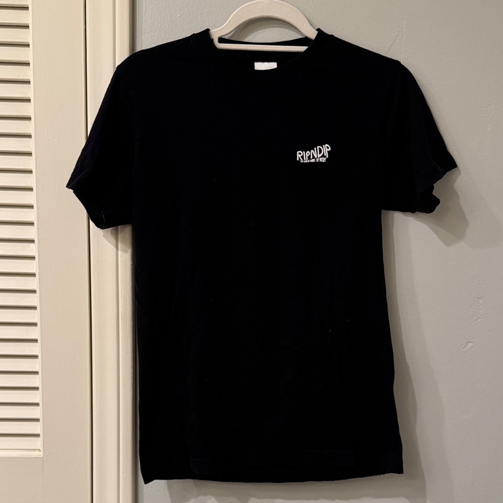 Ripndip Black Short Sleeve Tee Lord Nermal wave, men’s size S, good condition